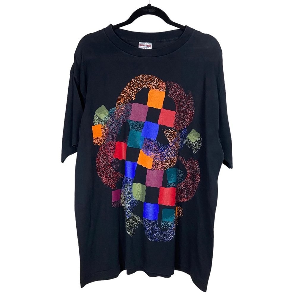 Vintage 90s Abstract Art T Shirt